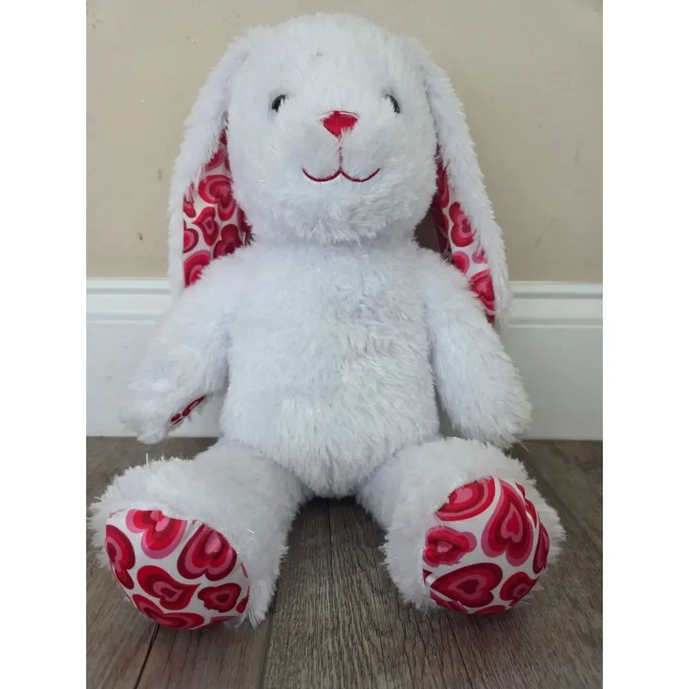 Build-A-Bear White Bunny Taylor Swift Music Heartbeat‎ Plush White and Red